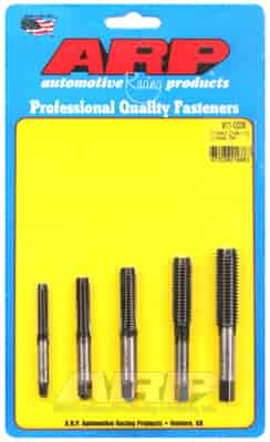 ARP 1/4-20, 5/16-18, 3/8-16, 7/16-14, 1/2-13 thread cleaning tap set - 911-0006