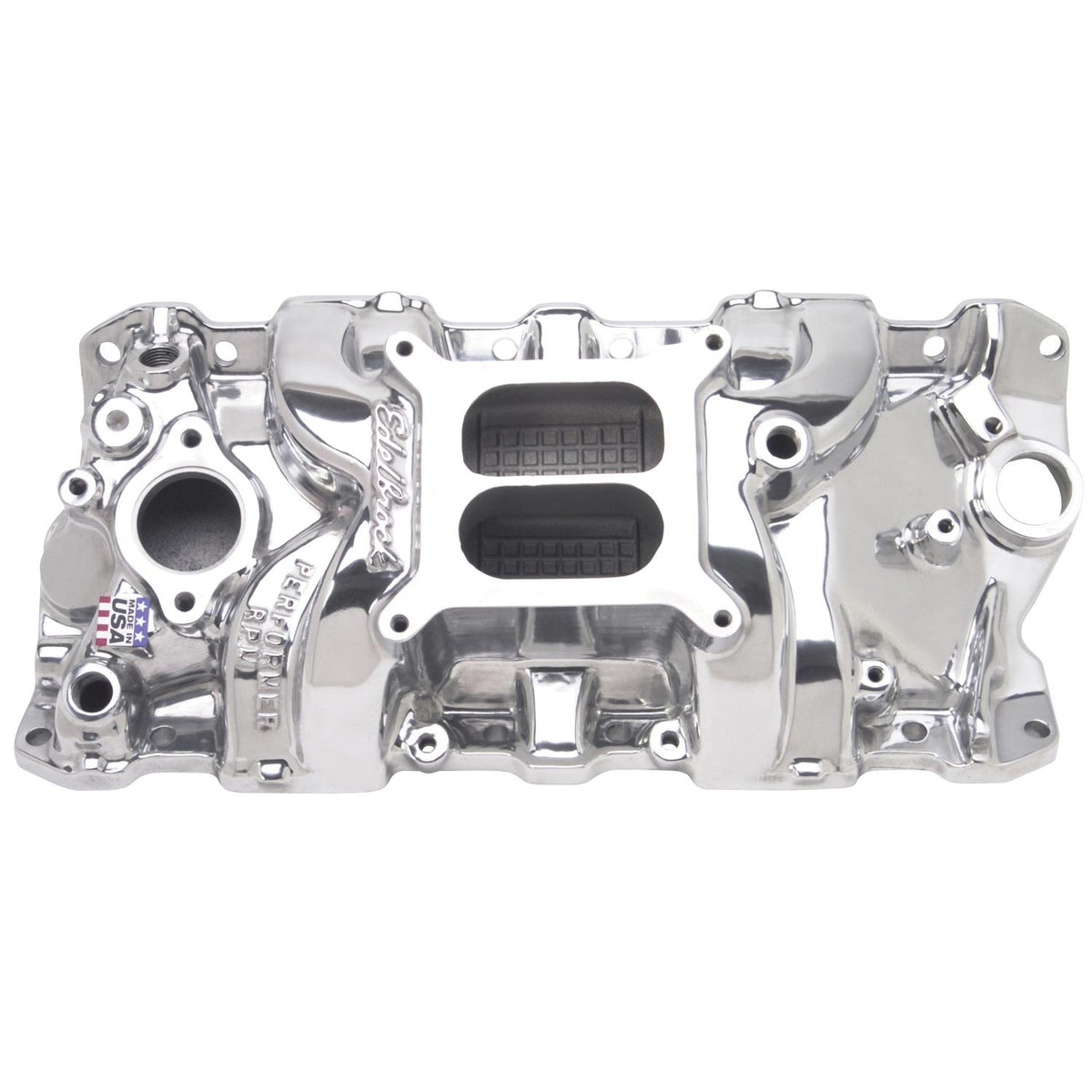 Edelbrock Polished RPM SBC Dual Plane Intake - 71011