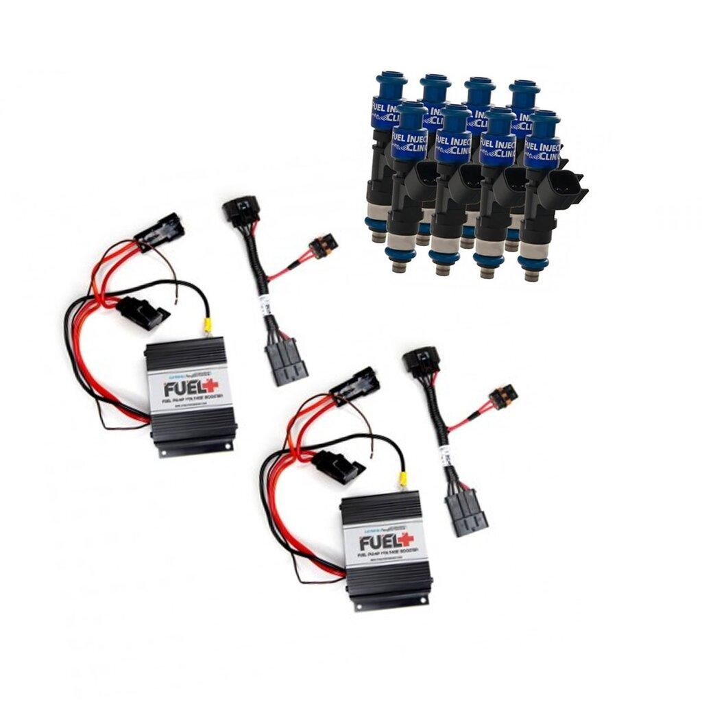2007-2010 Shelby GT500 Dual 40amp Plug and Play Fuel+ Pump Voltage Boosters and FIC1000 Fuel Injectors