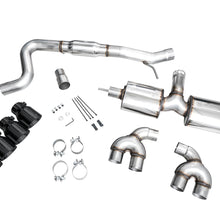 AWE Touring Edition Exhaust for Volkswagen MK8 Golf R - Diamond Black Tips - 3015-43658