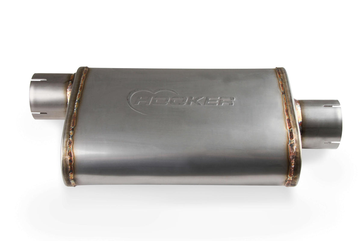Hooker Muffler, Hooker, 304Ss, Offset/Center, 2 - 21642HKR