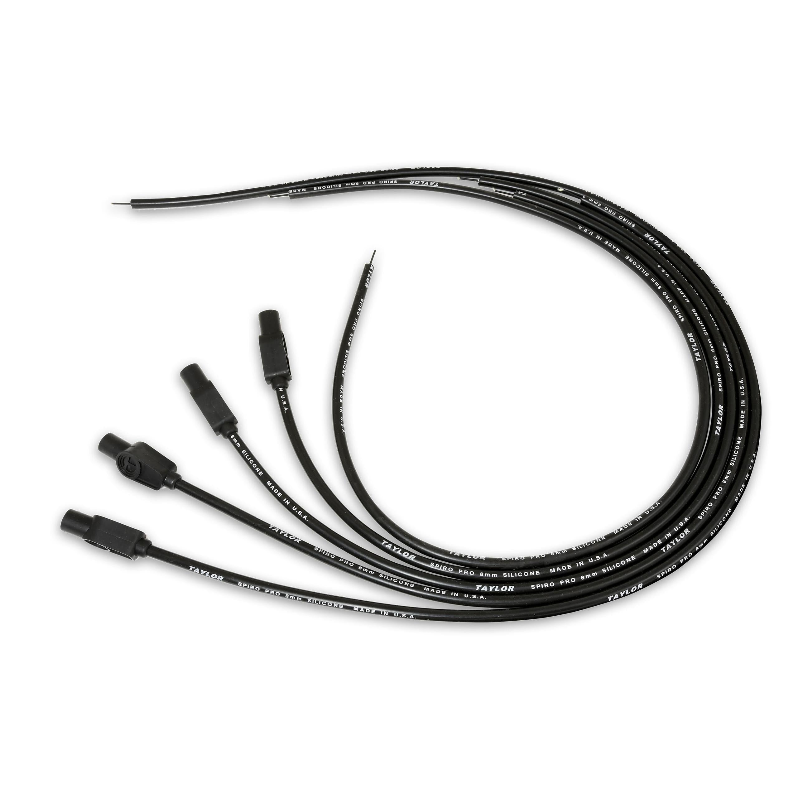 TAYLOR CABLE 8mm Spiro-Pro univ 4cyl 180 black - 73035