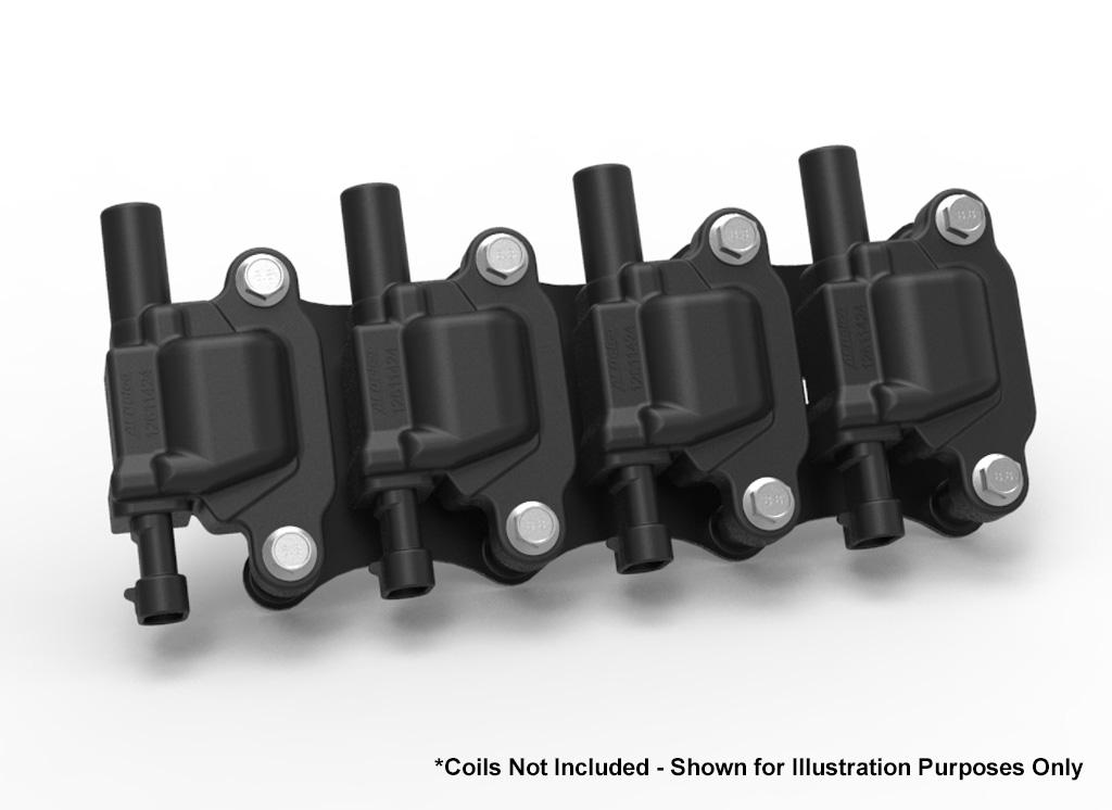 Holley Igntion Coil Remote Relocation Bracket, Black Finish, Pair.  - 561-130