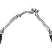 AFE Large Bore-HD 3 IN 409 Stainless Steel DPF-Back Exhaust System w/Black Tip (2014-2019 1500, 1500 Classic) - 49-42045-B