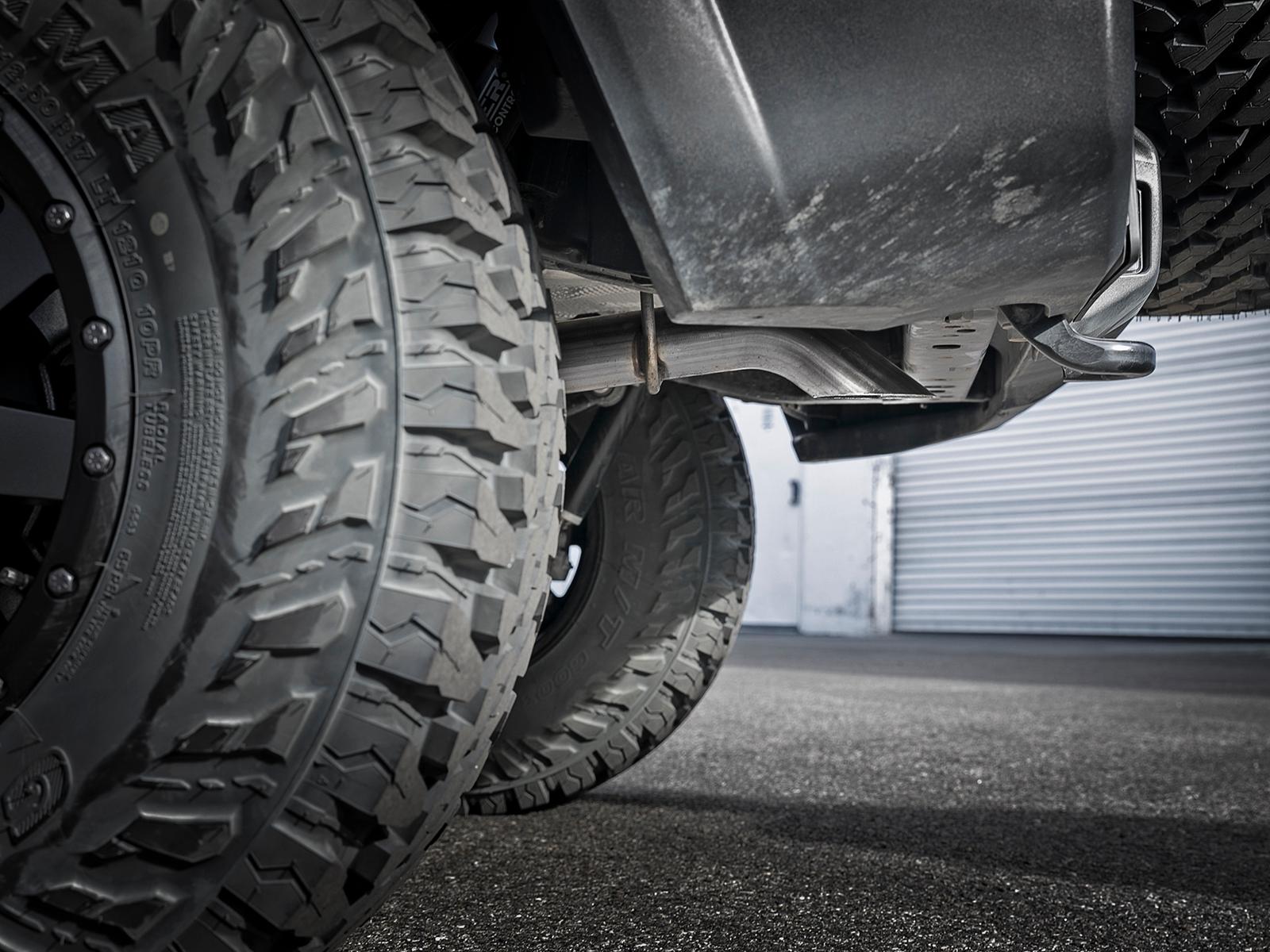 AFE MACH Force-Xp Axle-Back Hi-Tuck Exhaust System (2018-2021 Wrangler, Wrangler) - 49-48075