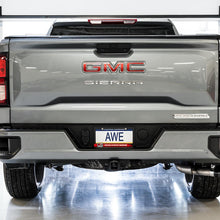 AWE 0FG Catback Dual Side Exit Exhaust for 4th Gen Silverado/Sierra 1500 5.3L (Flat Bumper) - Diamond Black Tips - 3015-23208