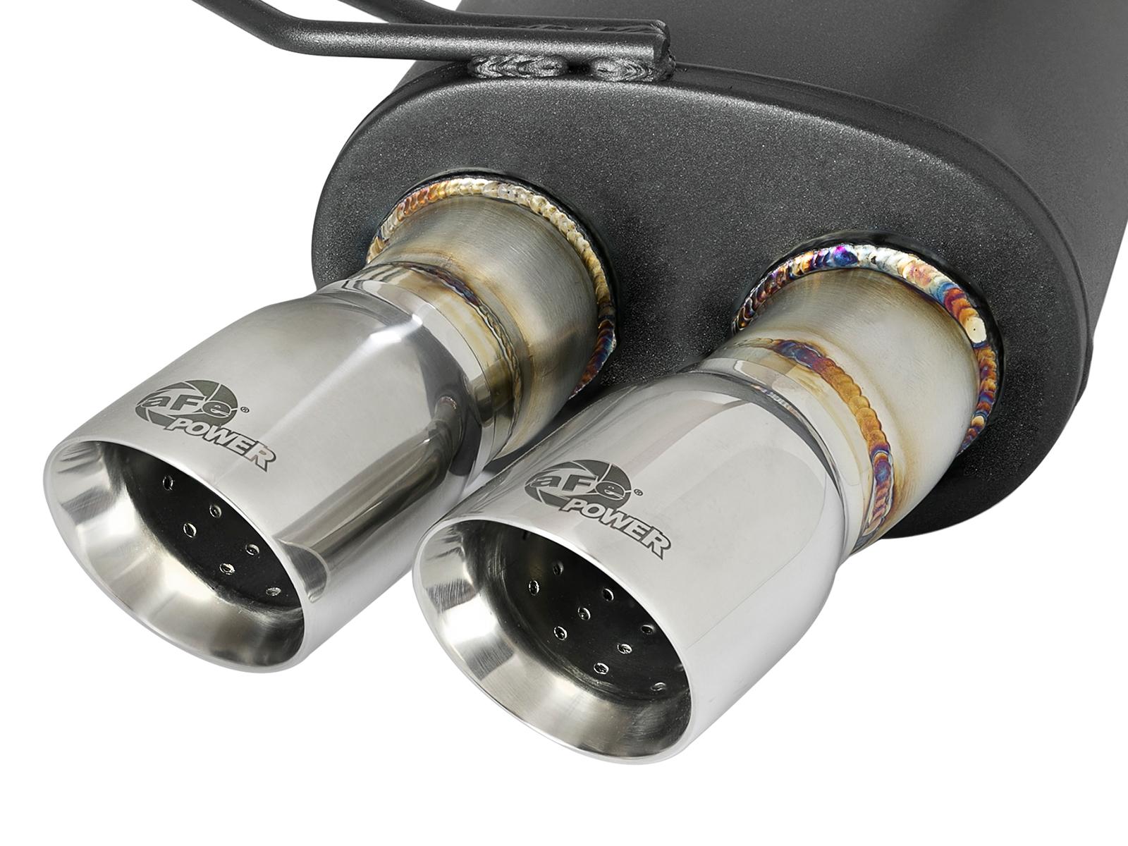 AFE MACH Force-Xp 2-1/2 in 304 Stainless Steel Cat-Back Exhaust w/Polished Tips (2006-2008 Z4, Z4) - 49-36339-P