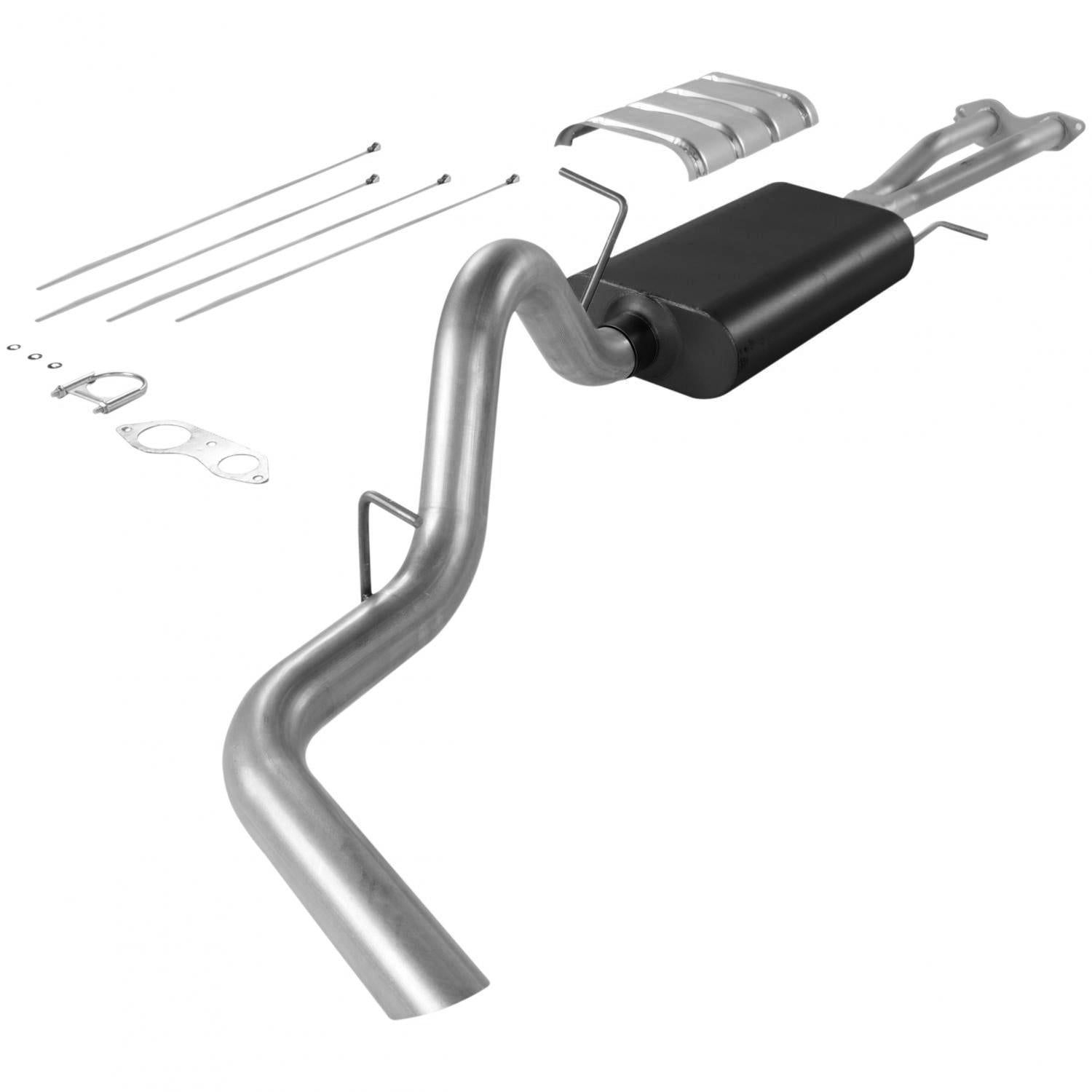 Flowmaster Cat-back System - Single Side Exit - Force II - Mild Sound