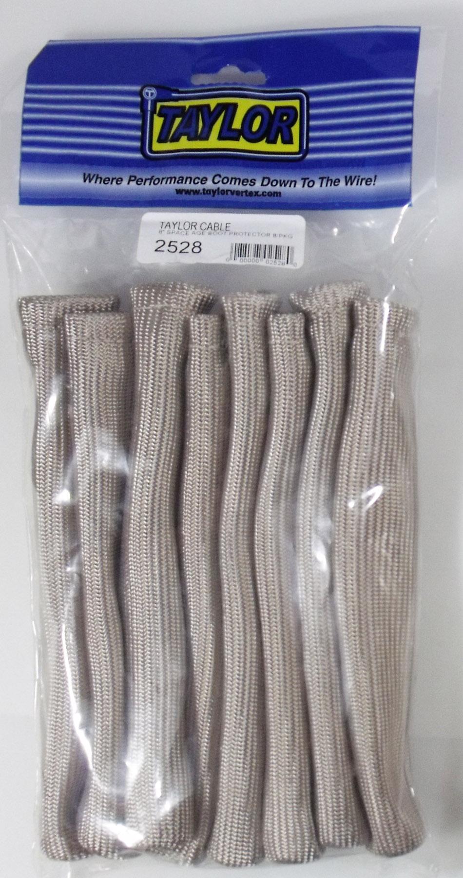 TAYLOR CABLE 8in Space Age Boot Protector silver - 2528
