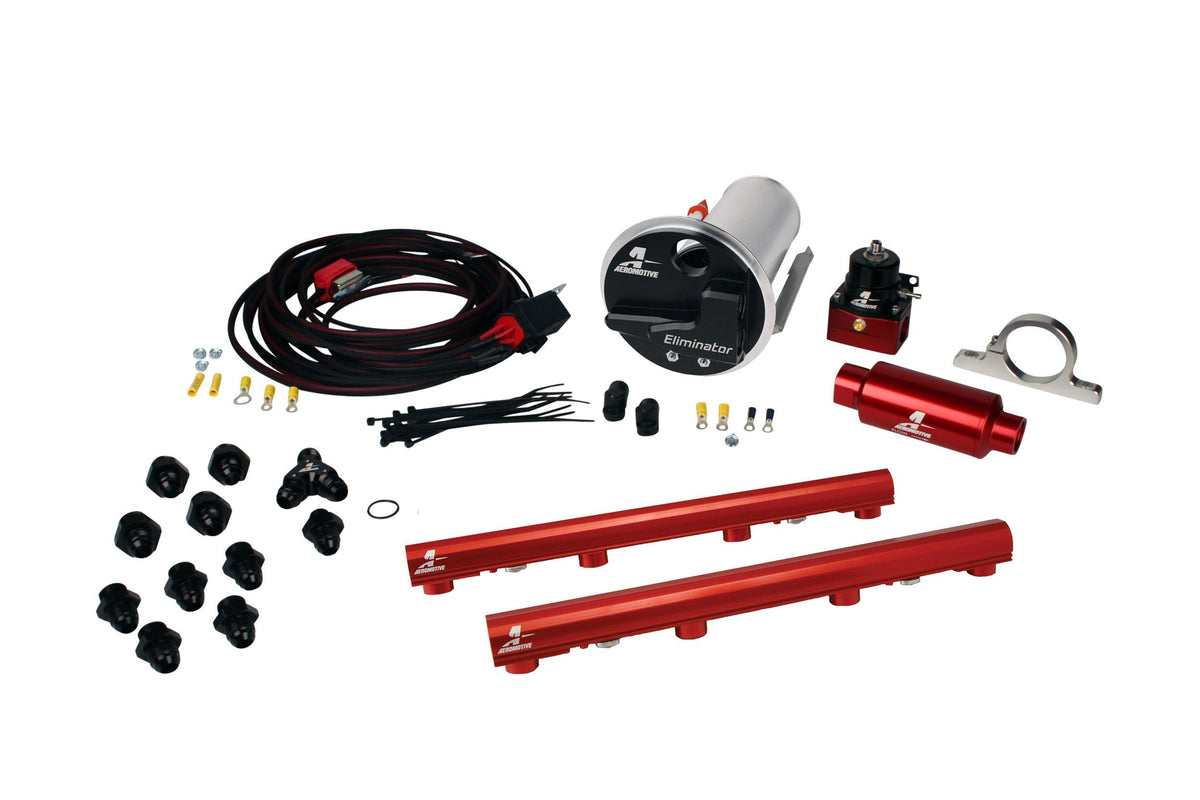 Aeromotive 17334 07-12 Shelby GT500 Stealth Eliminator Racing System with 4.6L 3-V Fuel Rails