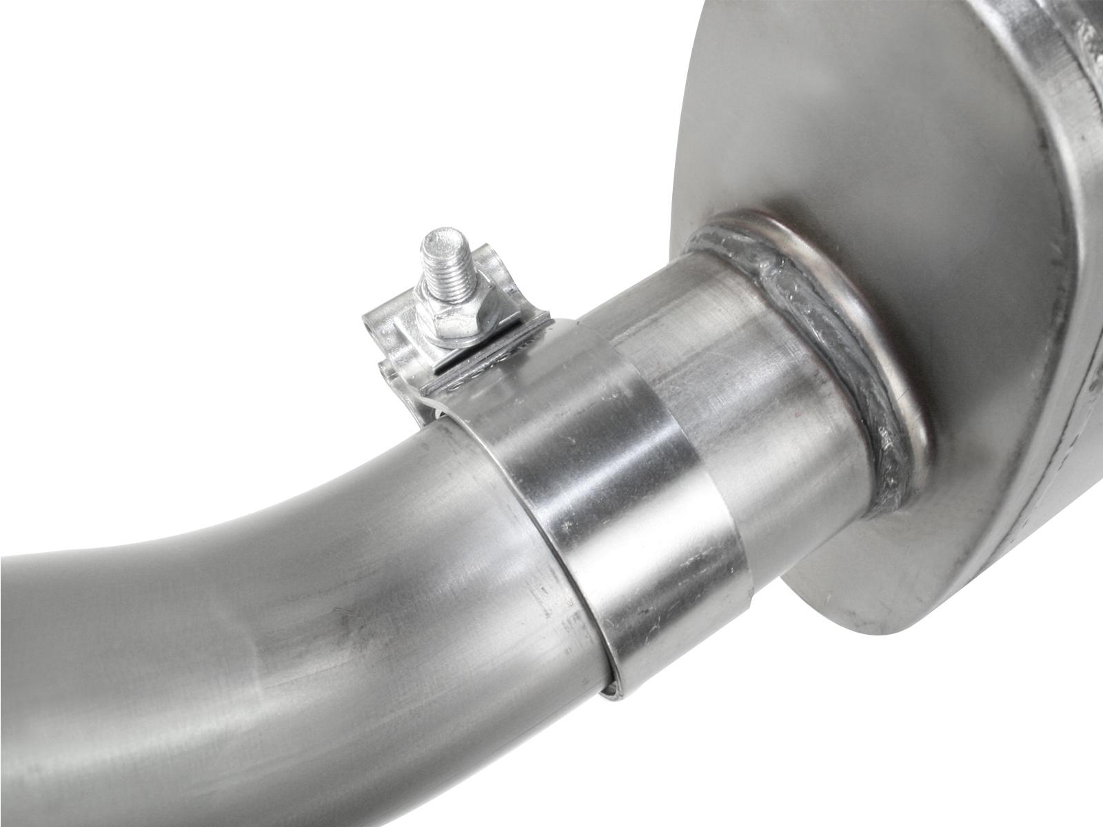 AFE ATLAS 2-1/2 IN Aluminized Steel Cat-Back Exhaust System w/ Muffler & Polish Tip (1998-2012 Ranger, Ranger, Ranger, Ranger) - 49-03042-1