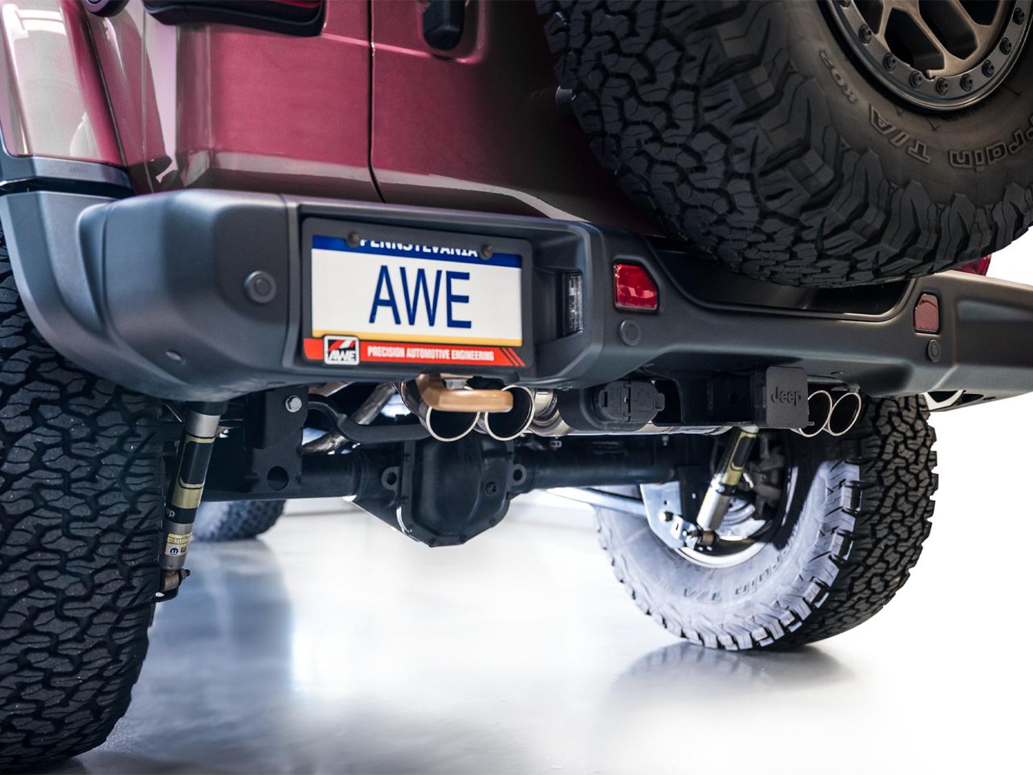 AWE SwitchPath Exhaust - Quad BashGaurds (2021+ Jeep Wrangler Rubicon 392) - 3025-41392