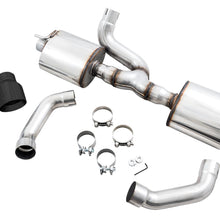 AWE Tread Edition Axleback Dual Exhaust for Jeep JL/JLU 3.6L/2.0T - Diamond Black Tips - 3015-33001