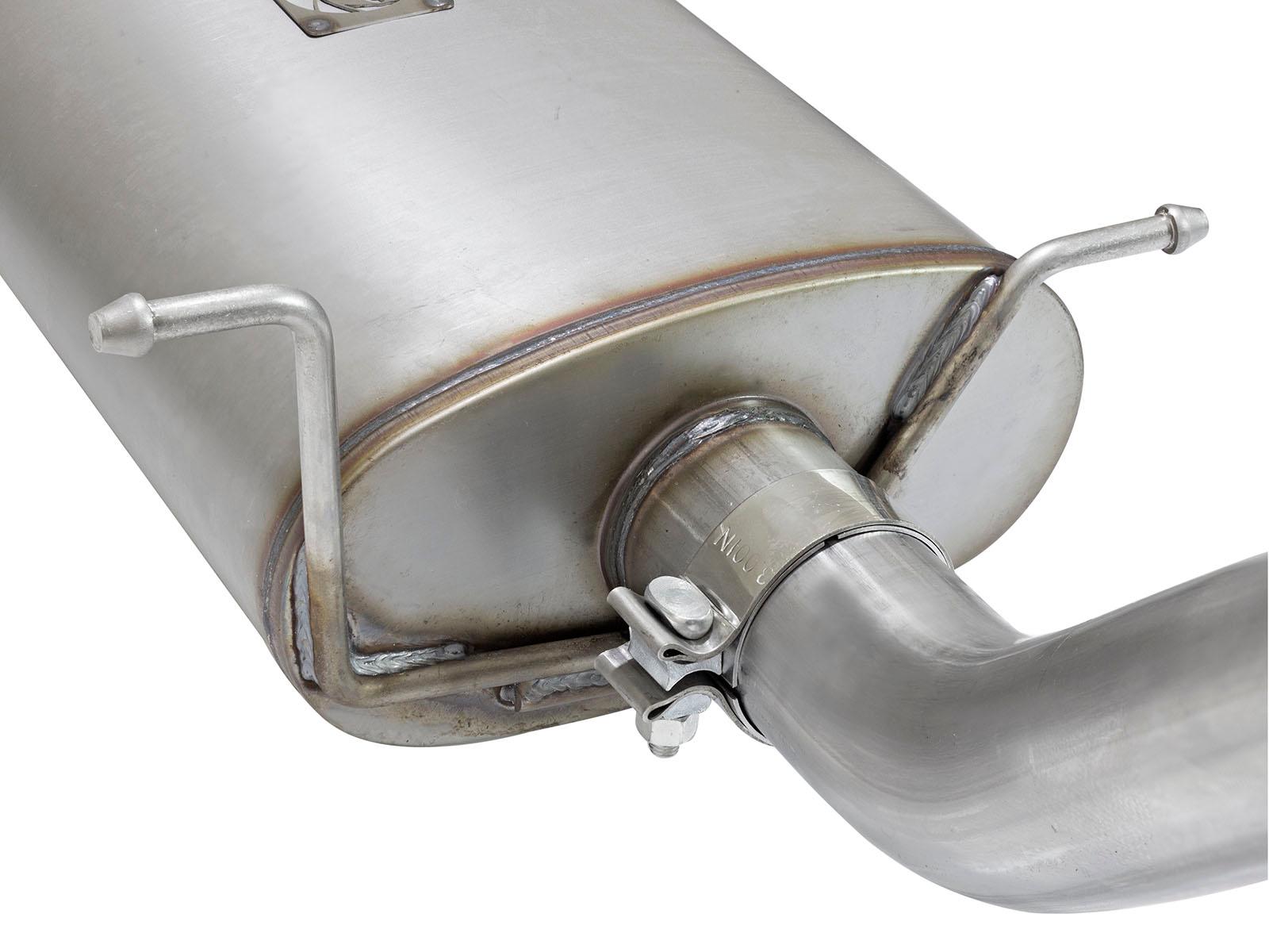 AFE MACH Force-Xp 3 IN 409 Stainless Steel Cat-Back Exhaust System w/Black Tip - 49-44072-B