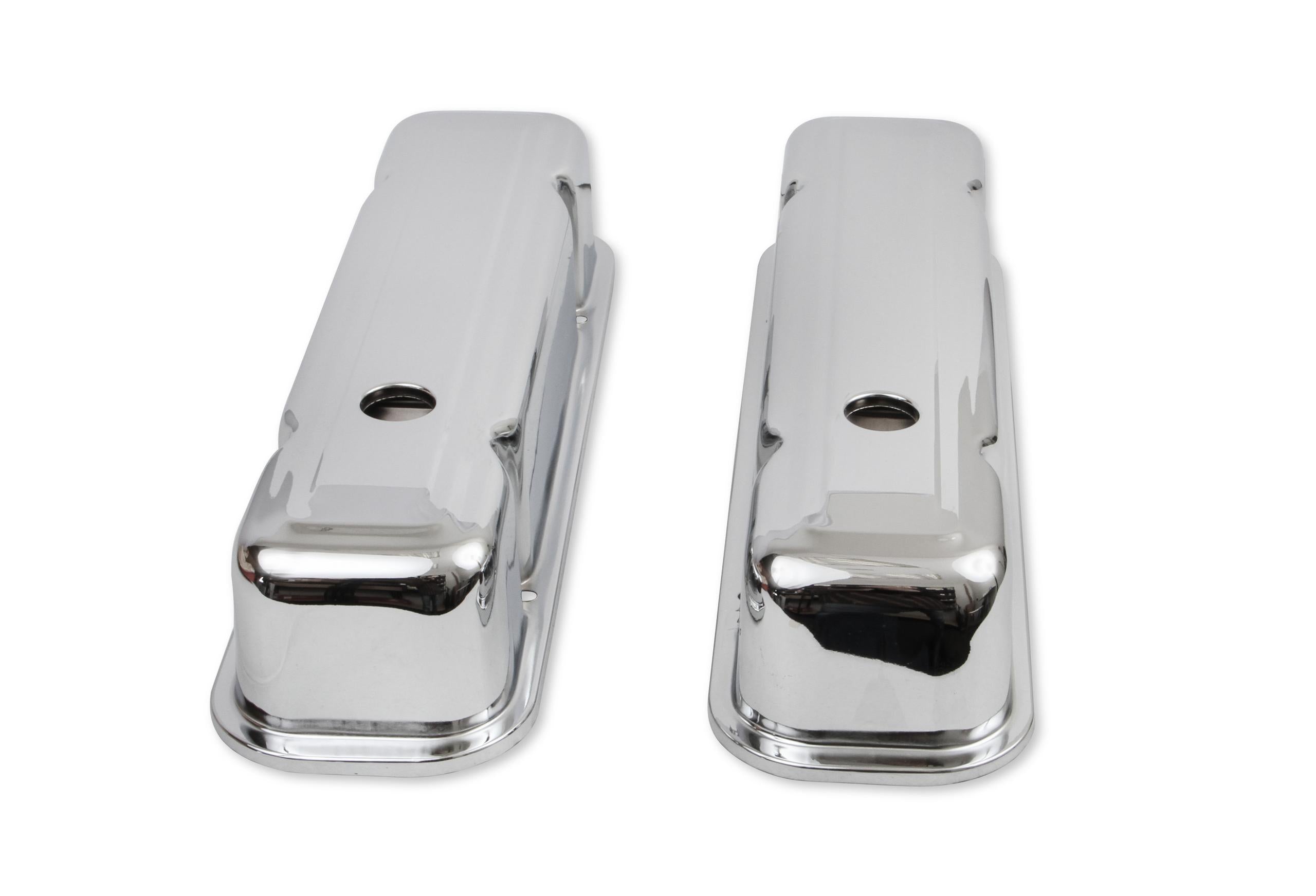 Mr. Gasket Chrome Tall-Style Valve Covers.  - 9805