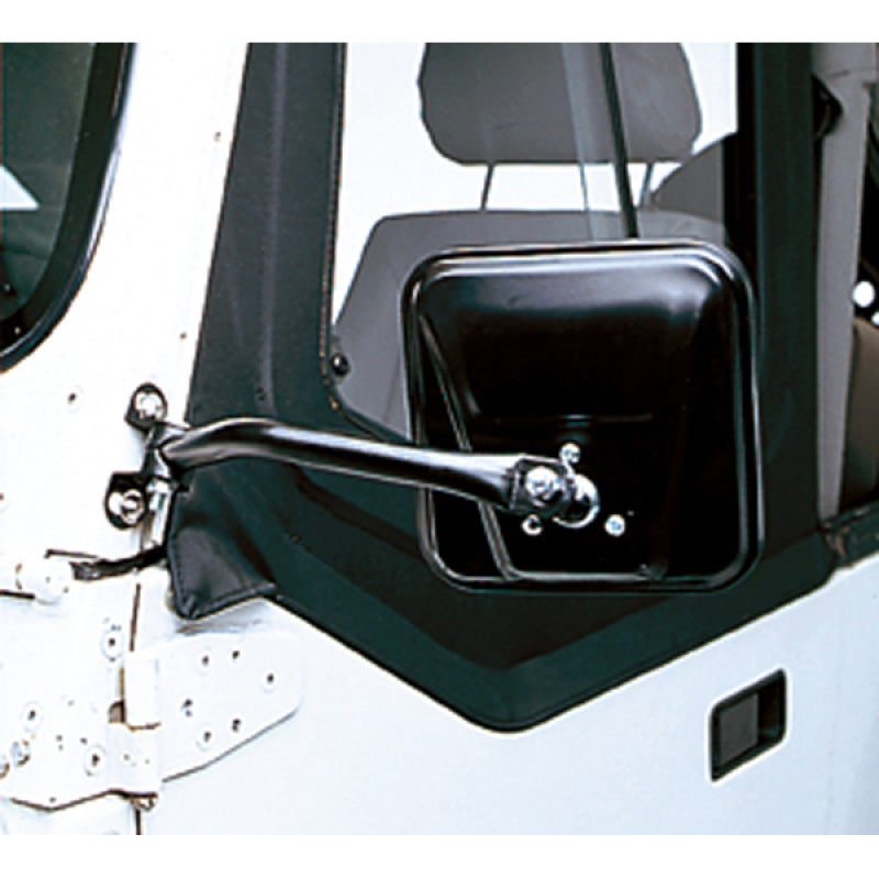 Rugged Ridge Door Mirror Kit Cj-Style Black; 97-06 Jeep Wrangler Tj - 11001.08