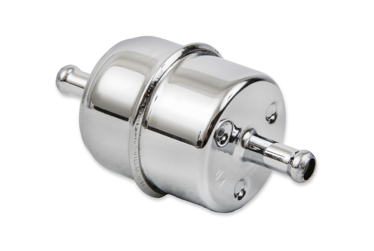 Mr. Gasket Chrome Fuel Filter - Fits 5/16 Inch Hose.  - 9745