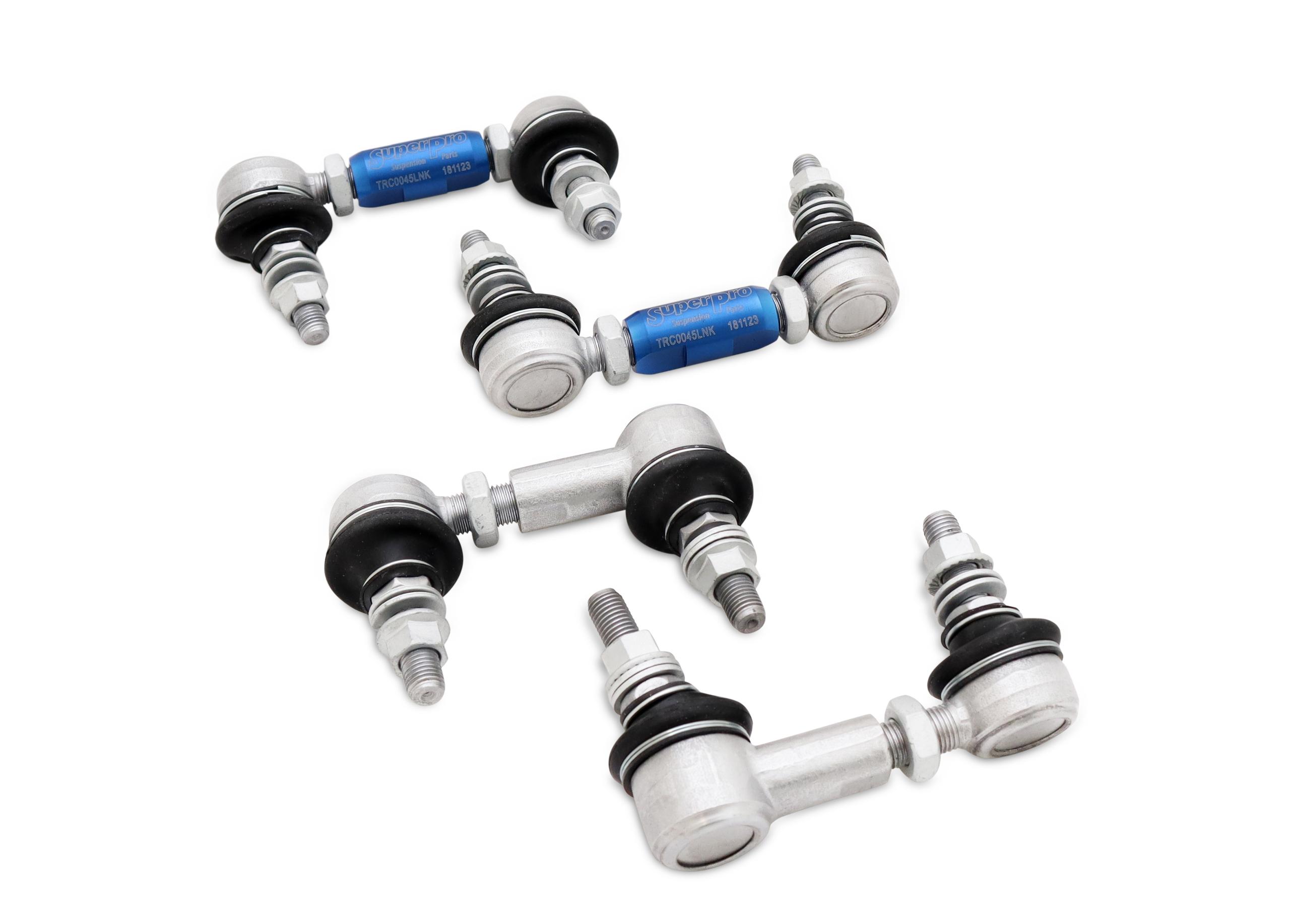 SuperPro HD Adjustable End Link Set (TRC1025 + TRC1045) (1987-2023 Acura, Honda, Fiat, Toyota, Mazda Fitments) - TRCLNKSET4