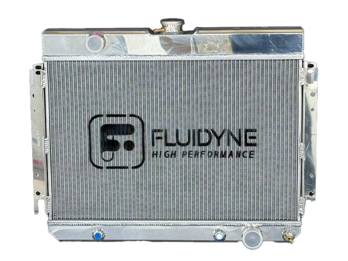 Fluidyne 1964-1968 Chevy Impala Automatic Polished Aluminum Radiator 28×22 - 1964-1968 Chevy Impala 3 Row Automatic Polished Aluminum Radiator 28x22 - RGM.3R2822.A