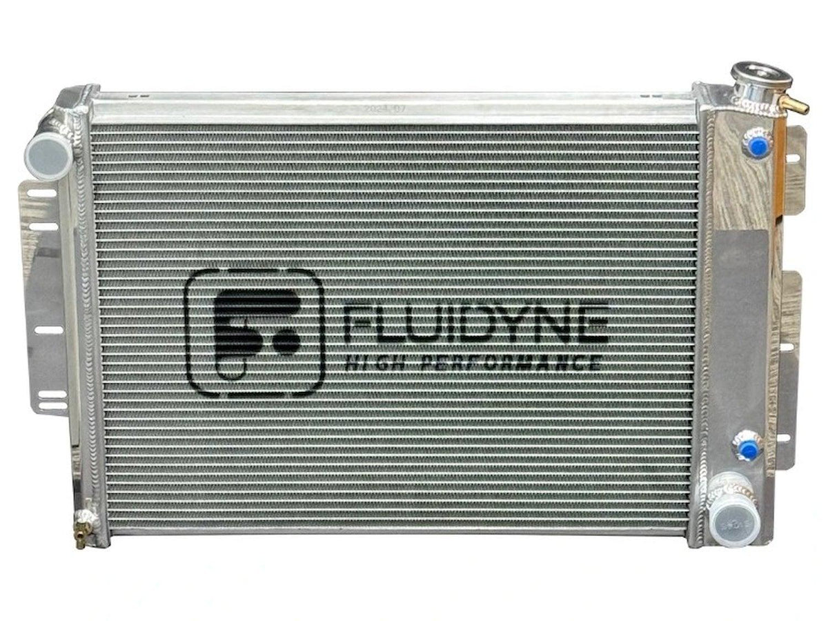 Fluidyne 1967-1969 GM Chevy Camaro, Firebird Automatic Polished Aluminum Radiator - 1967-1969 GM Chevy Camaro, Firedbird 3 Row Automatic Polished Aluminum Radiator 30?19 - RGM.3R3019.A