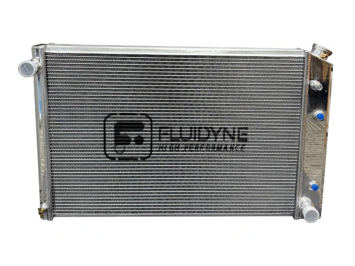 Fluidyne 1973-1991 GM Chevy Blazer, Suburban, C/K 10, C/K 20 Trucks C/K30 Automatic Polished Aluminum Radiator 33x21 - 1973-1991 GM Chevy Blazer, Suburban, C/K 10, C/K 20 Trucks C/K30 4 Row Automatic Polished Aluminum Radiator 33x21 - RGM.4R3321.A