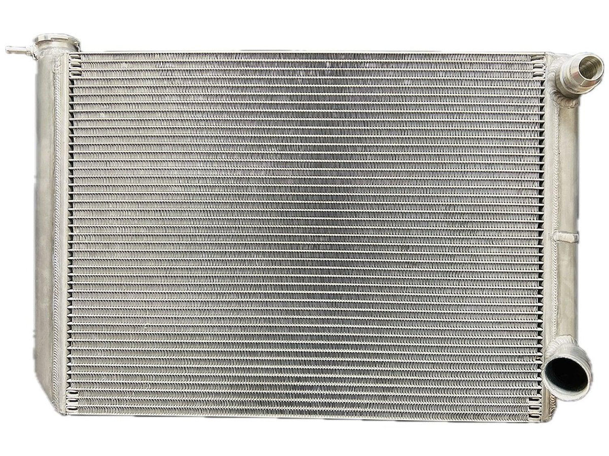 Fluidyne Late Model Dirt Double Pass 4 Row Aluminum Radiator, 27.25 x 17.9" x 2.375" - RRA.DIRT