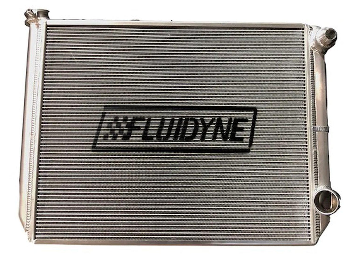 Fluidyne Late Model Stock 3 Row Double Pass Aluminum Radiator 27" x 18" x 2" - RRA.LMS