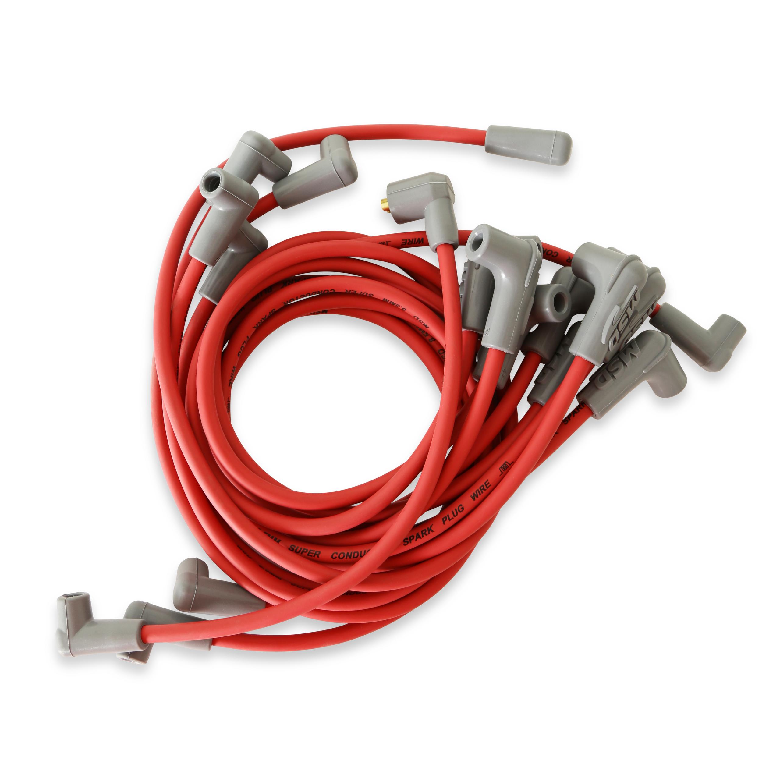 Super Conductor Spark Plug Wire Set, Big Block Chevy Marine, HEI.  - 31489