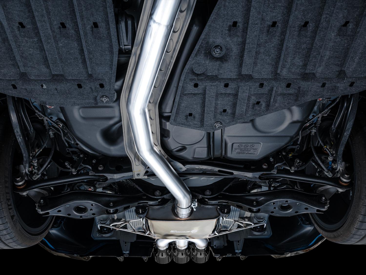 AWE Touring Edition for FL5 CTR - Triple Diamond Black Tips - 3015-53287