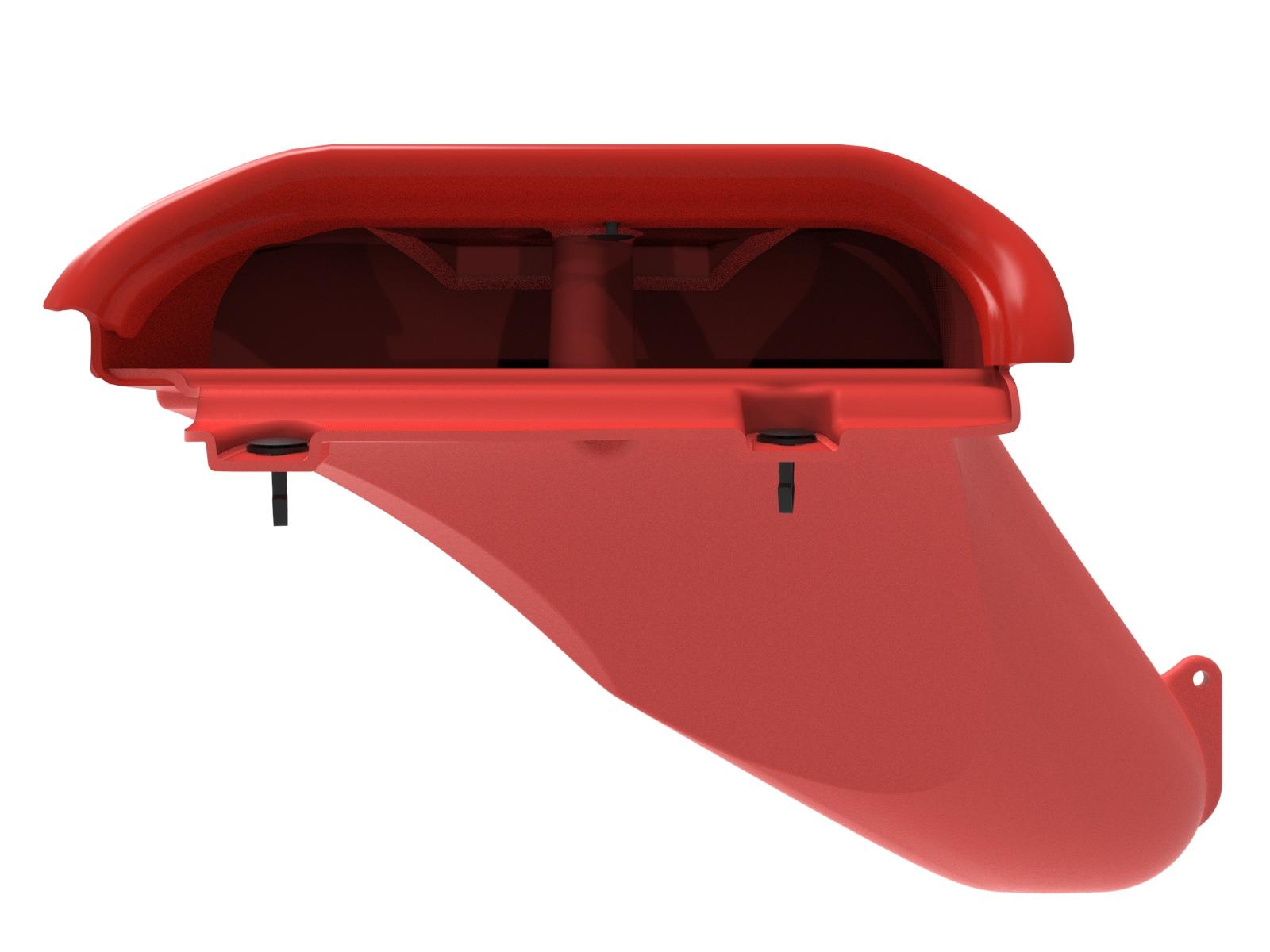 AFE 52-10010SR Rapid Induction Dynamic Air Scoop Red (2021-2025 Ford F-150 V6 / V8)
