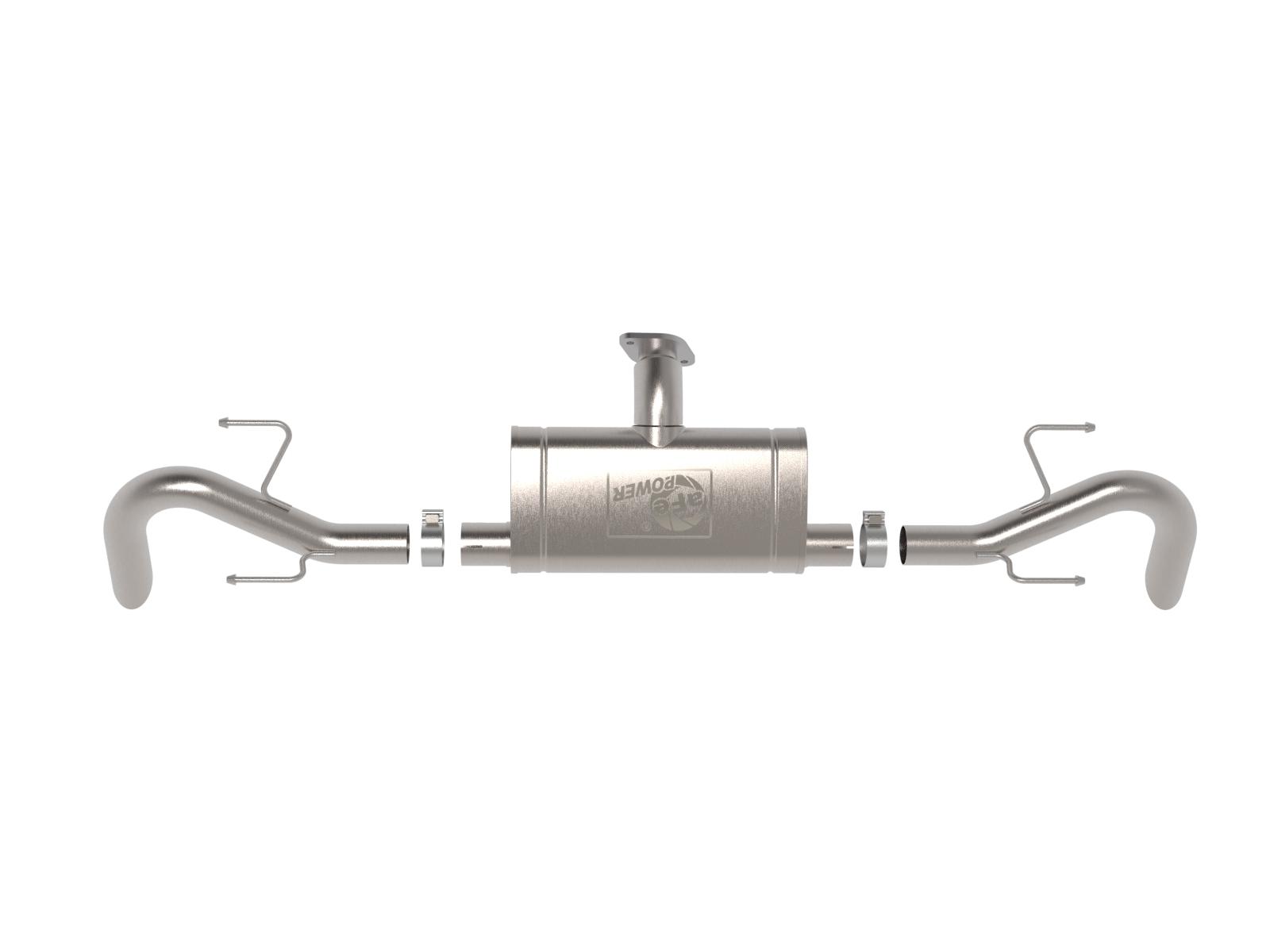 AFE Takeda 3 IN to 2-1/2 IN 304 Stainless Steel Axle-Back Exhaust System (2024-2025 CX-90 , CX-70) - 49-37035
