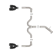 AFE Takeda 3 IN to 2-1/2 IN 304 Stainless Steel Axle-Back Exhaust w/ Black Tips (2022-2024 Forte GT) - 49-37039-B