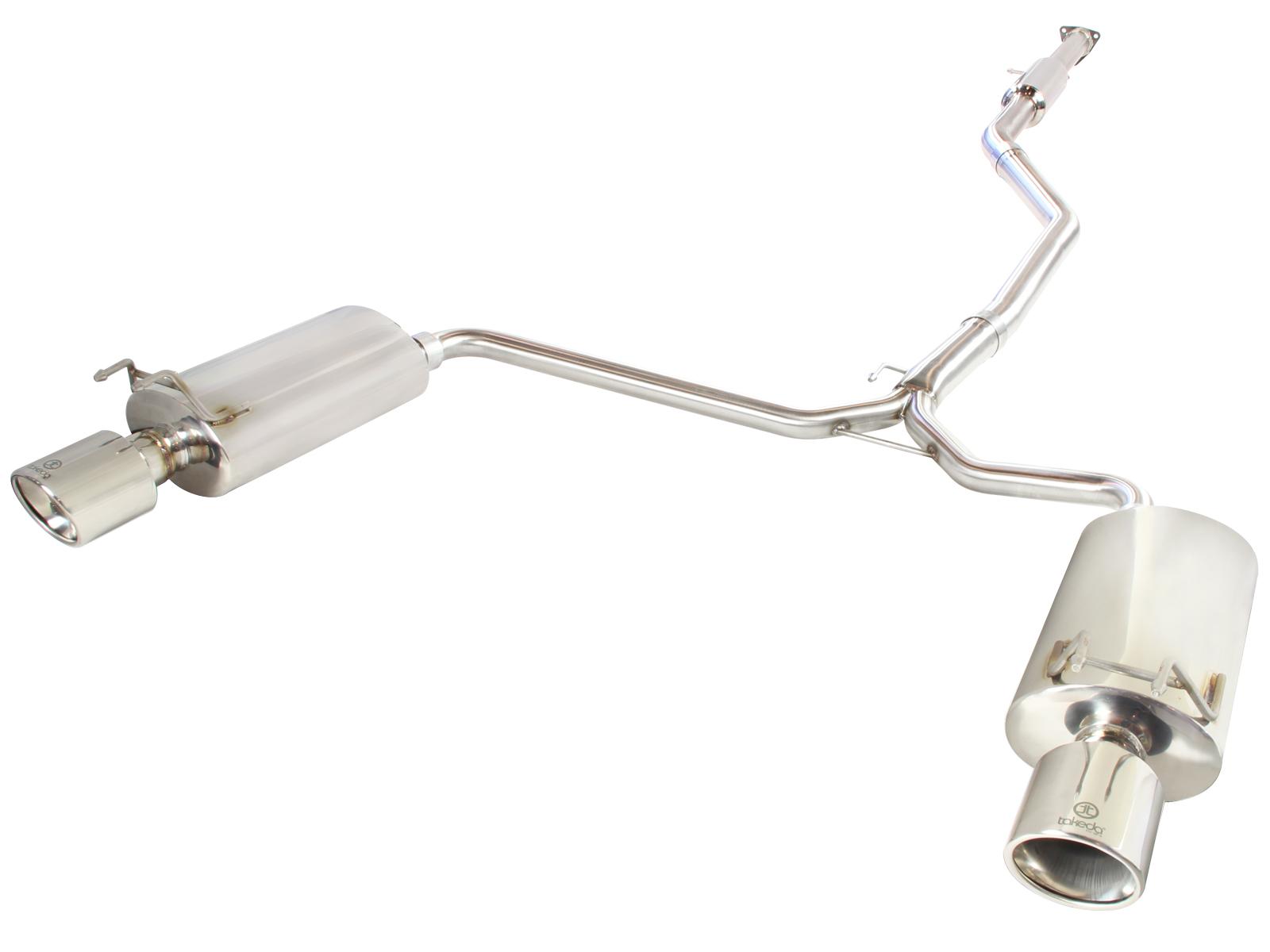 AFE Takeda 2-1/2 IN to 1-3/4 IN 304 Stainless Steel Cat-Back Exhaust w/ Polish Tips (2013-2017 Accord) - 49-36605
