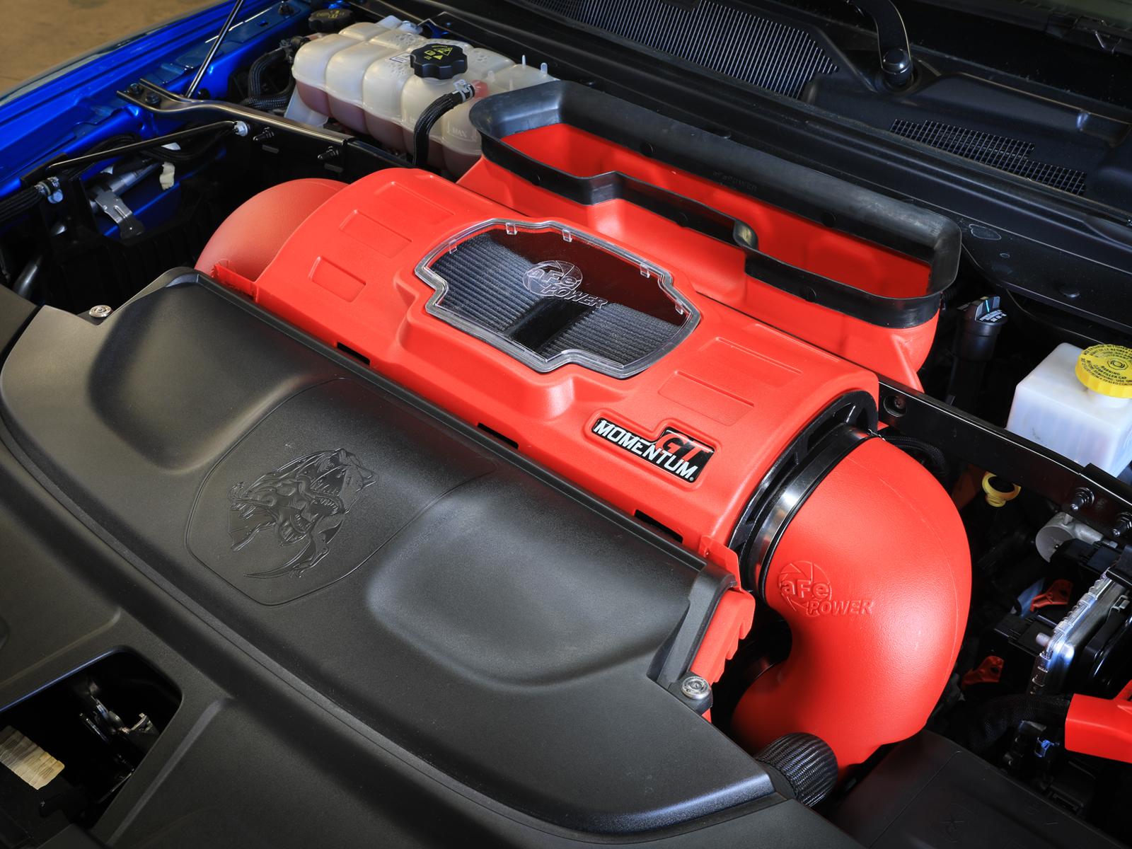 AFE Momentum GT Cold Air Intake System Red w/ Pro DRY S Filter RAM 1500 TRX 21-23 V8-6.2L (sc) - 50-70075KR