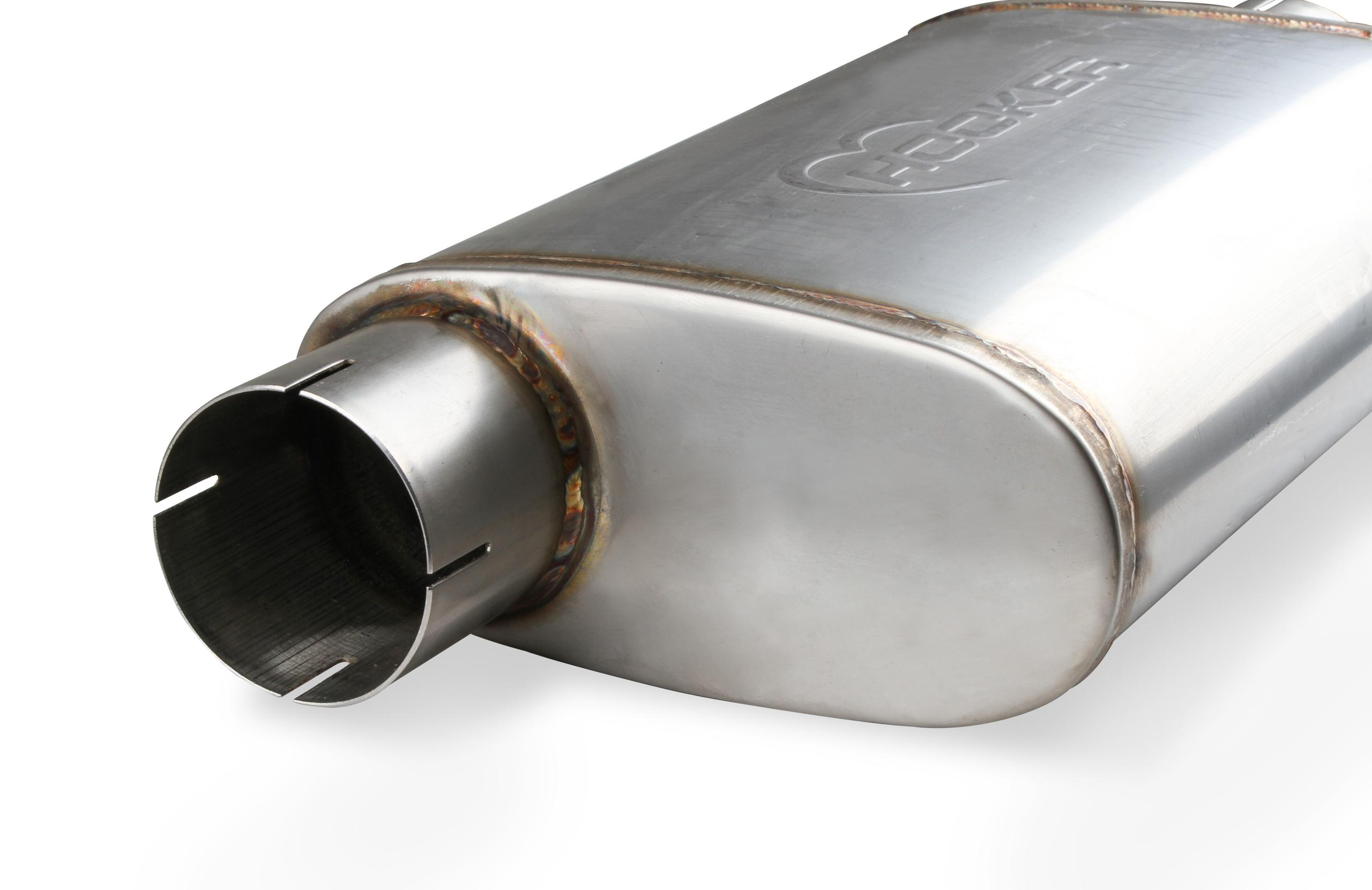 Hooker Muffler, 304Ss Offset/Center 3" - 21645HKR