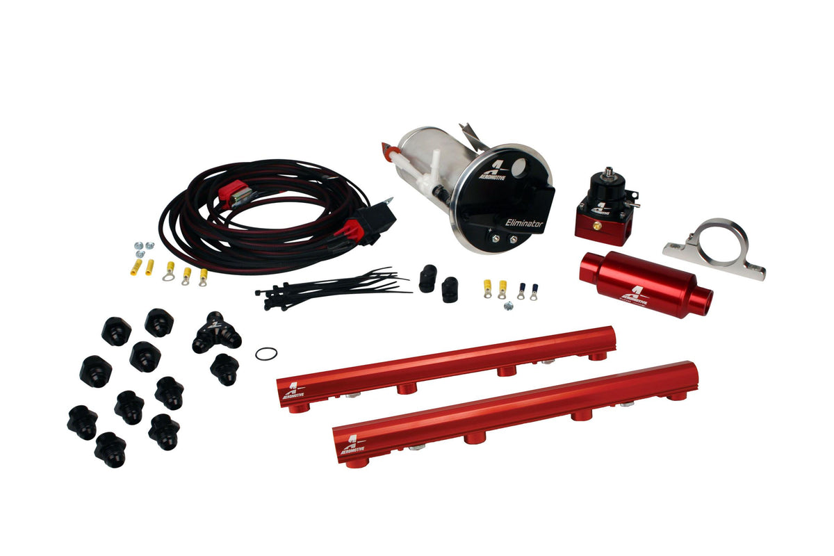 Aeromotive 17326 05-09 Mustang GT Stealth Eliminator Race System with 4.6L 3-V Fuel Rails