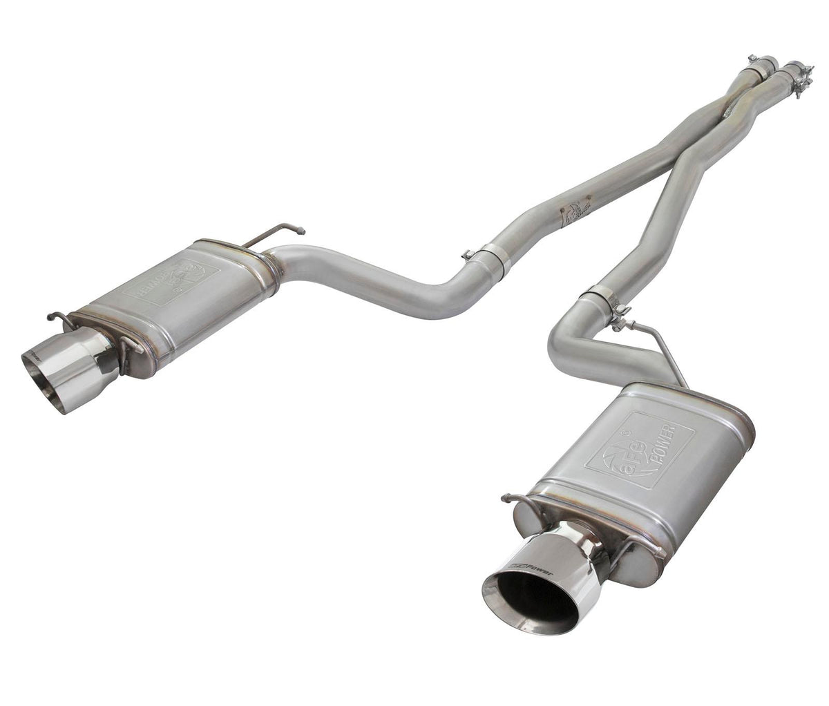 AFE MACH Force-Xp 3 IN 304 Stainless Steel Cat-Back Exhaust System w/Polished Tip (2011-2015 CTS) - 49-34063-P