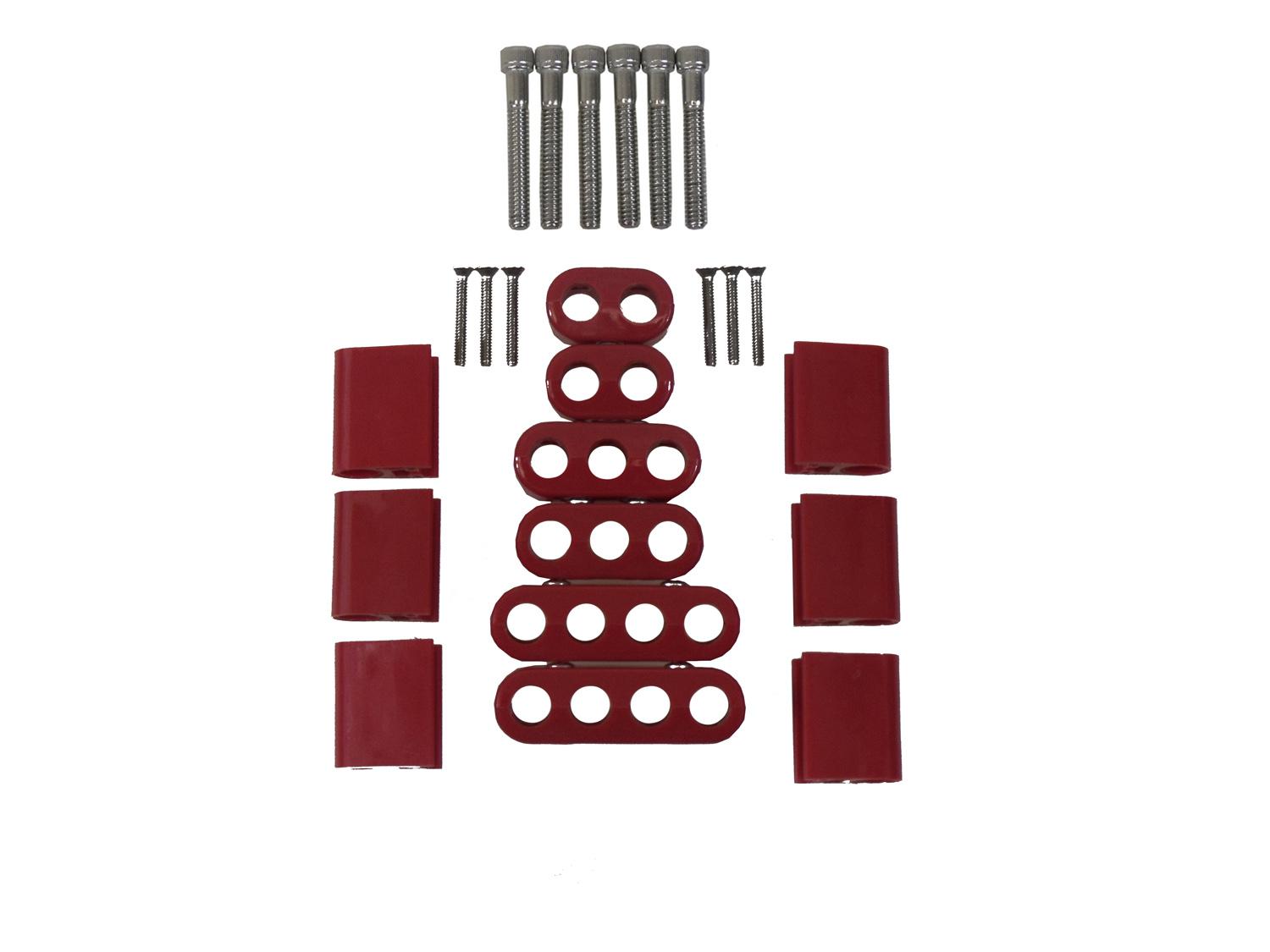 TAYLOR CABLE 10.4 Vertical Wire Loom Kit red - 42523