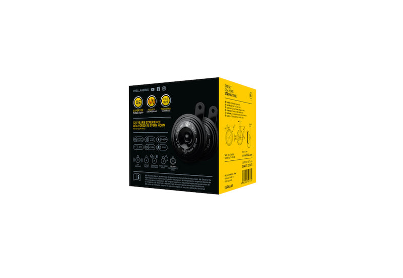 Hella Horn Kit Bx Blk Disc 92Mm 12V Univ