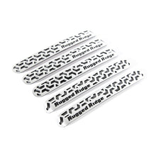Rugged Ridge Elite Door Handle Inserts Contrast Tread; 07-18 Wrangler Unlimited - 13311.53