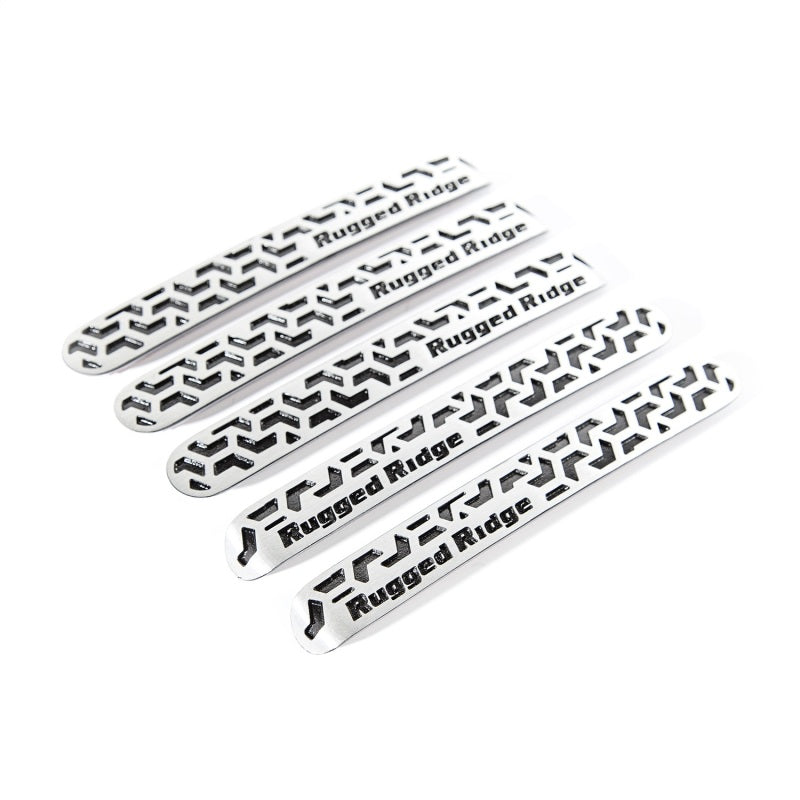 Rugged Ridge Elite Door Handle Inserts Contrast Tread; 07-18 Wrangler Unlimited - 13311.53