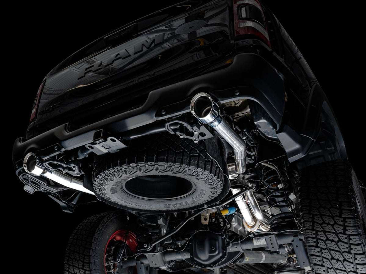 AWE 0FG Catback Exhaust for RAM TRX - Chrome Silver Tips - 3015-32004