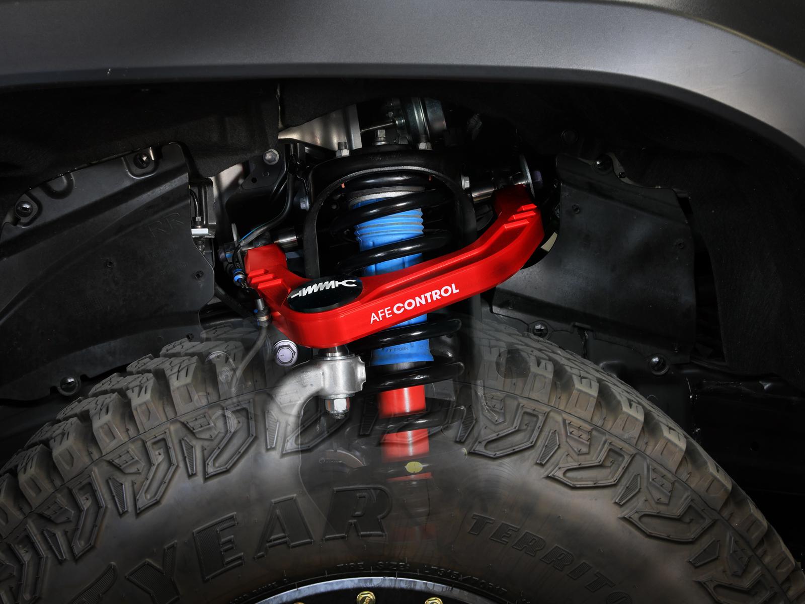 AFE aFe CONTROL Billet Uniball Upper Control Arm Kit Red (2024-2026 4Runner , Land Cruiser , Tacoma) - 460-72T006-R
