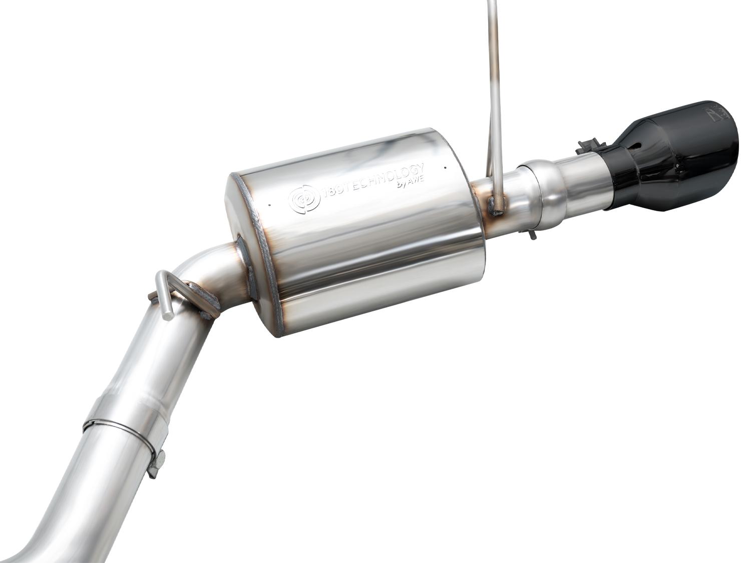 AWE Touring Edition Exhaust - Diamond Black Tips (2011-2024 Dodge Durango 5.7L) - 3015-33575