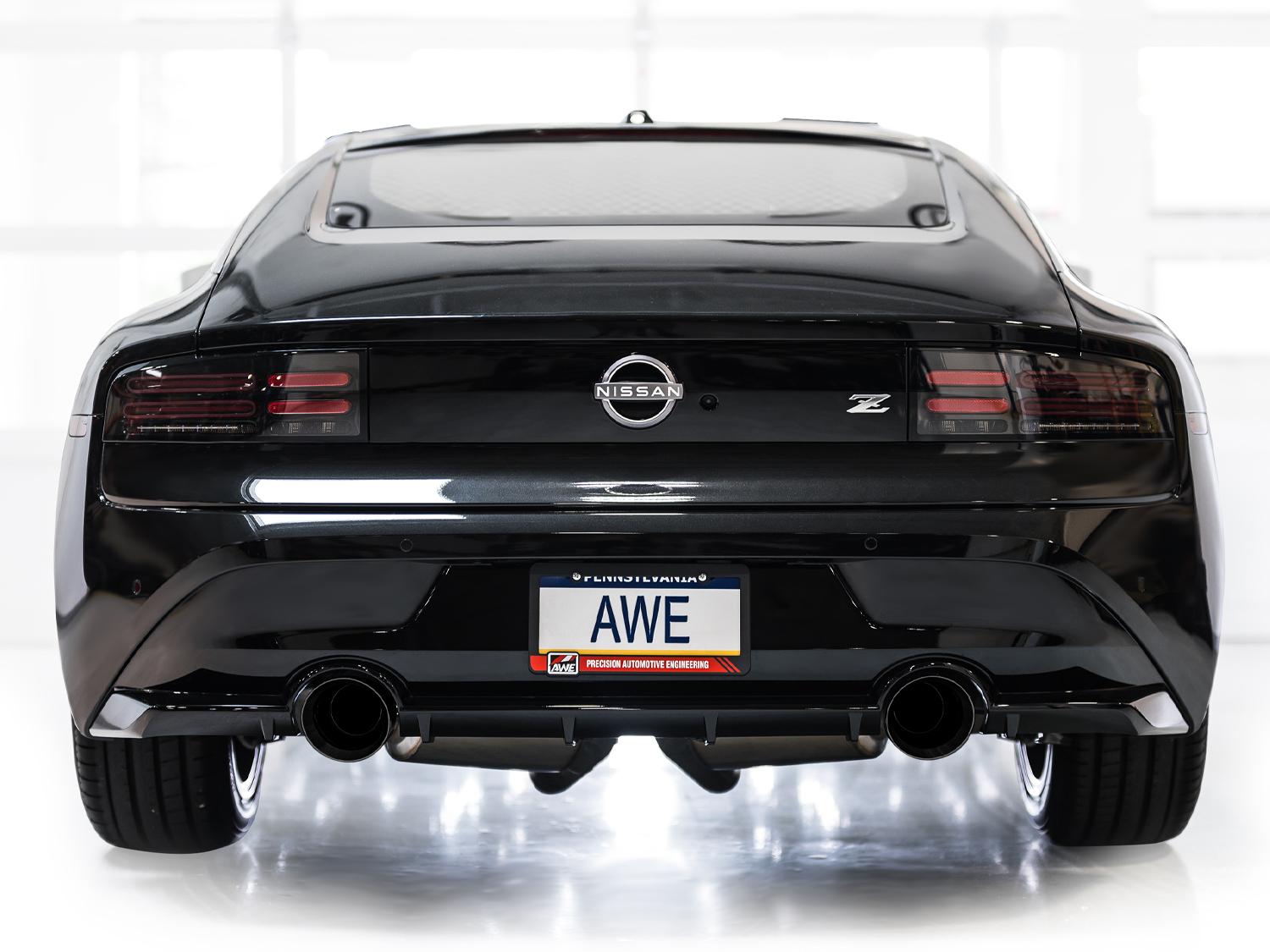 AWE Track Edition for Nissan Z - Diamond Black Tips - 3020-33400