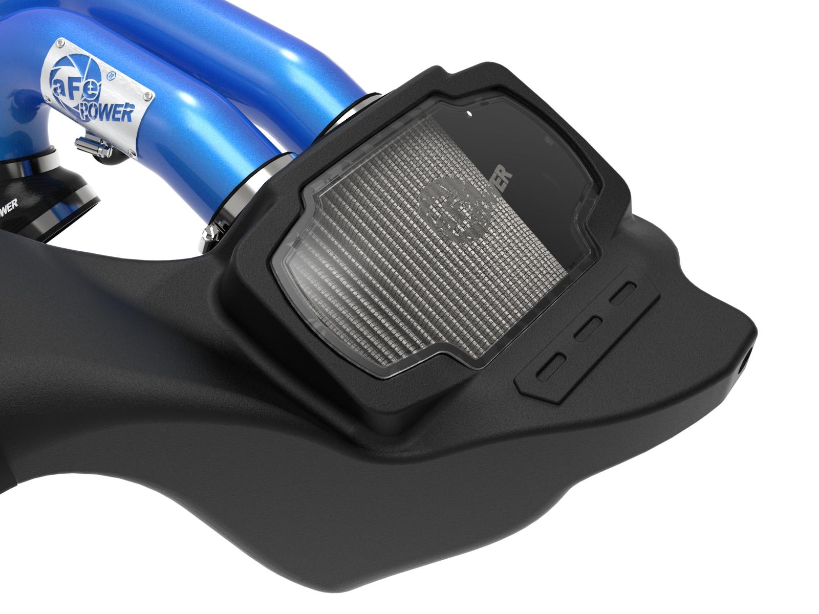 aFe Momentum XP Cold Air Intake System - (Blue) Pro Dry S Filter (2021-2022 Ford F-150 Raptor V6-3.5L) - 50-30072DL