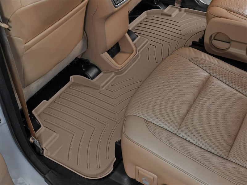 WeatherTech 14-19 Toyota Highlander 2nd Row Rear FloorLiner HP - Tan