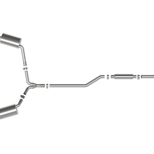 AFE Takeda 2-1/2 IN to 2-1/4 IN 304 Stainless Steel Cat-Back Exhaust System Blue Acura TSX 09-14 L4-2.4L - 49-36629-L