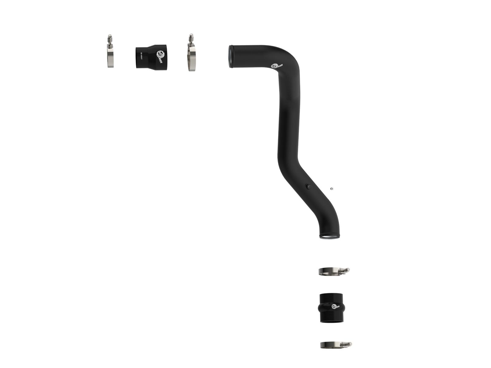 AFE BladeRunner 3 IN Aluminum Hot Charge Pipe Black - 46-20049
