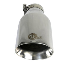 AFE MACH Force-Xp 304 Stainless Steel Clamp-on Exhaust Tip Polished (2-1/2 IN Inlet x 4-1/2 IN Outlet x 9 IN L) - 49T25454-P091